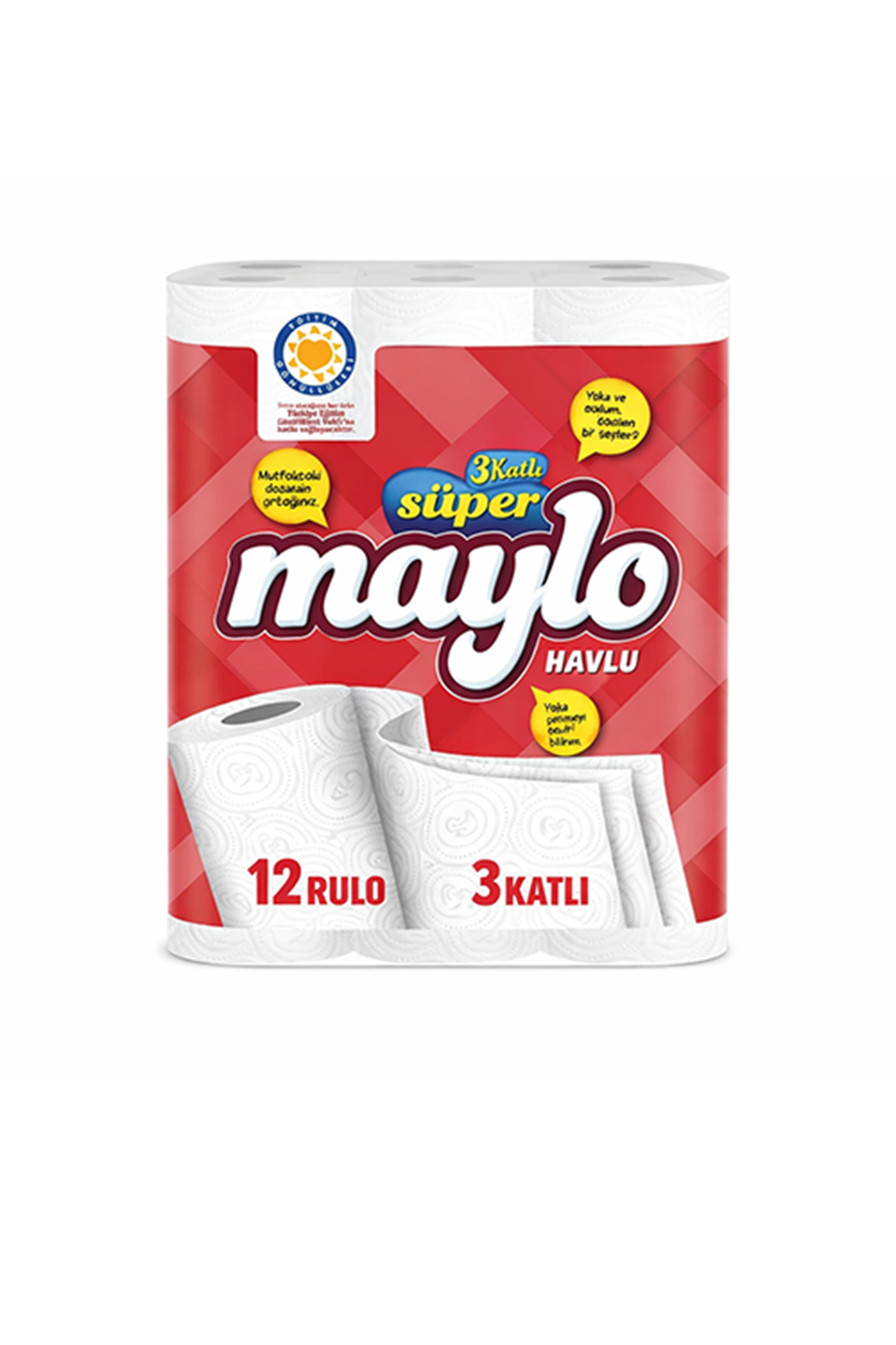 Maylo 12'Li 3 Katlı Havlu Kağıt *4 Pk