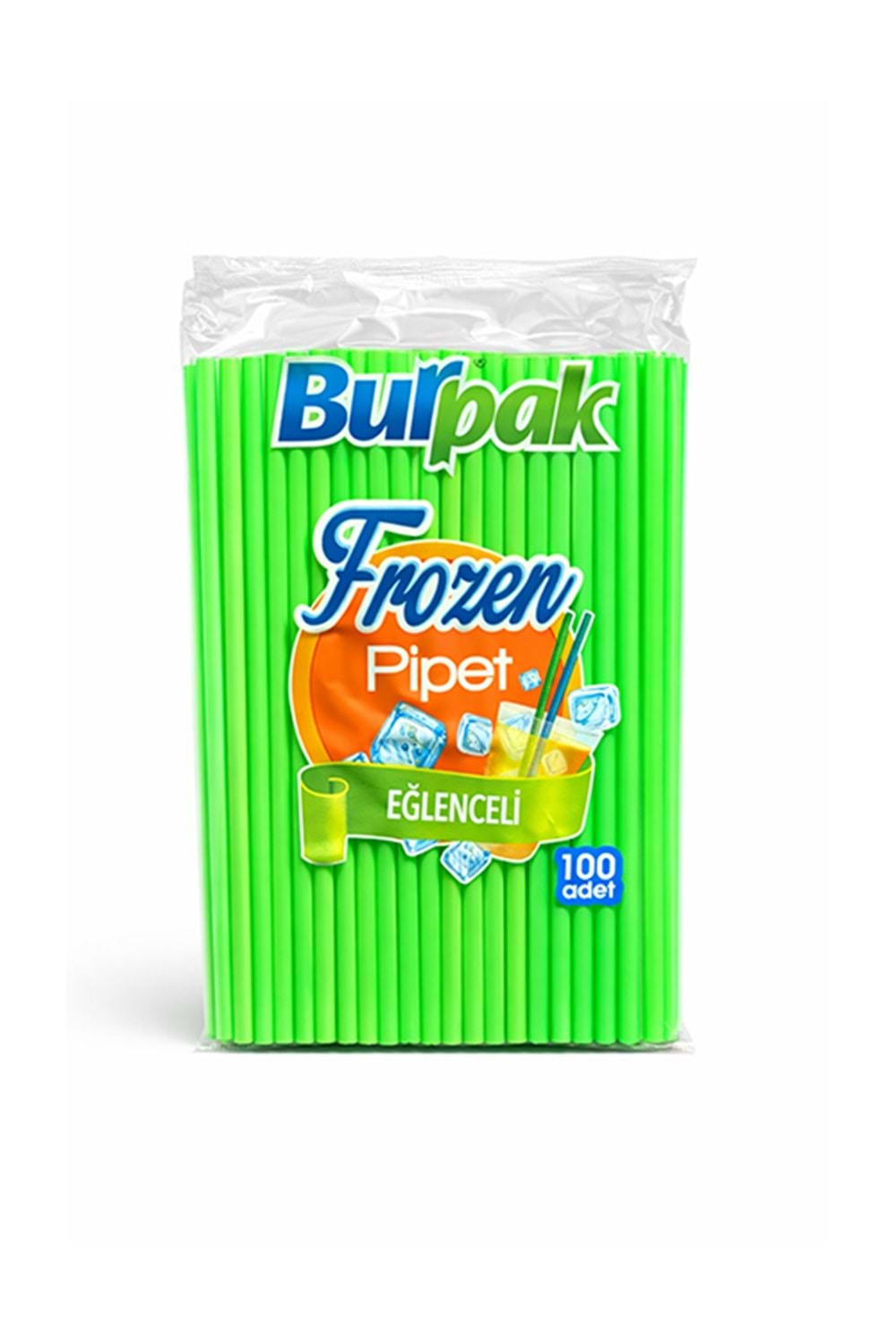 Burpak Pipet Frozen Renkli 100Lü*60 Pk.