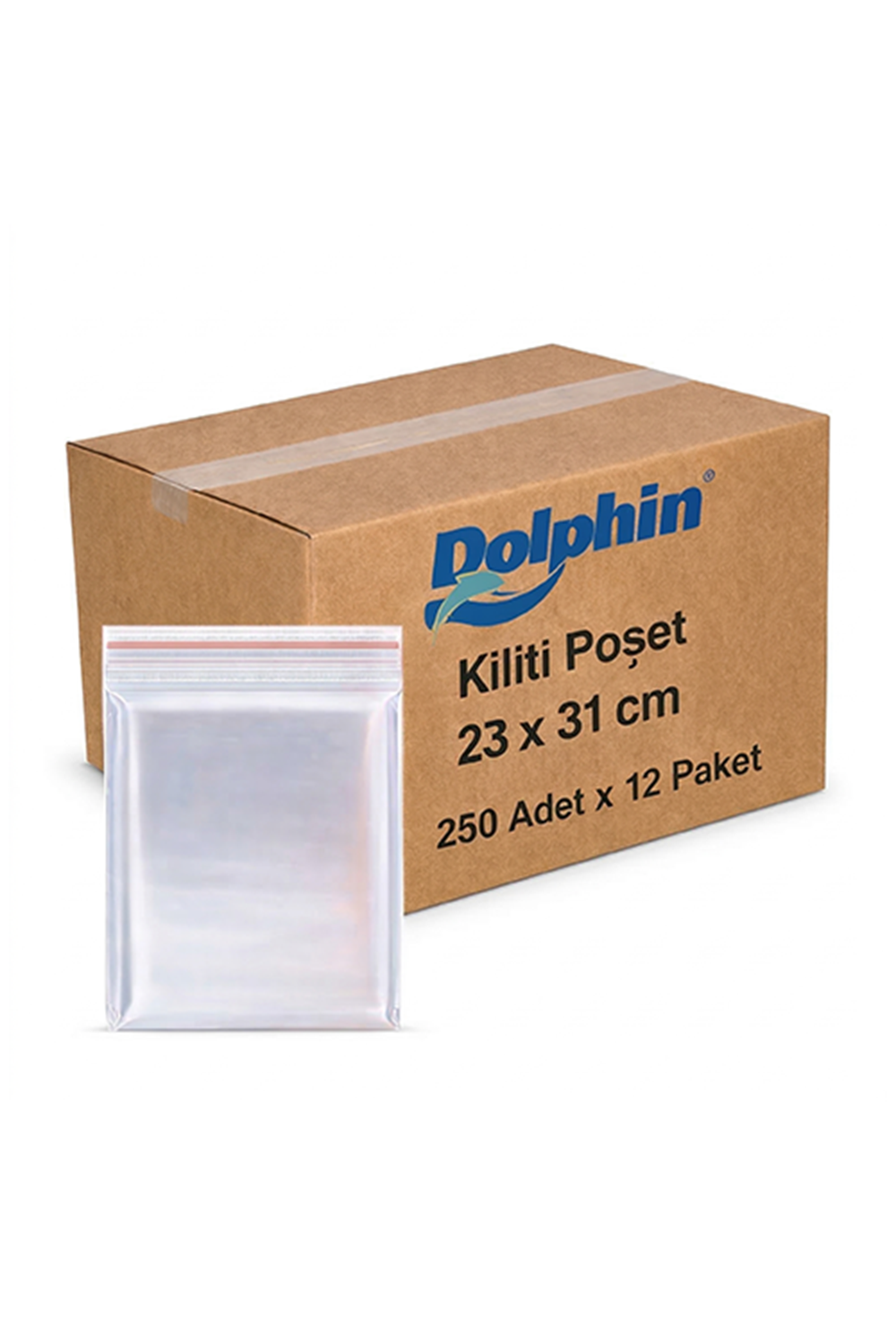 Dolphin 23*31 Kilitli Poşet 250Li*12 Pk.