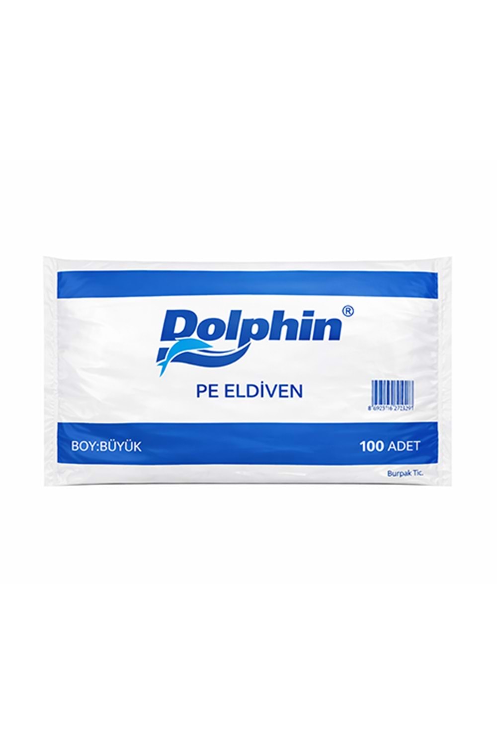 Dolphin Pe Şeffaf Poşet Eldiven 100Lü*100 Pk.