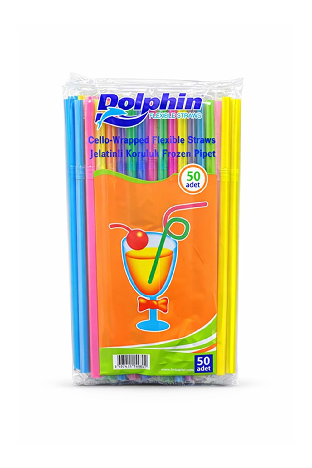 Dolphin Pipet Jelatinli Körüklü Frozan Renkli 50Li*100 Pk.