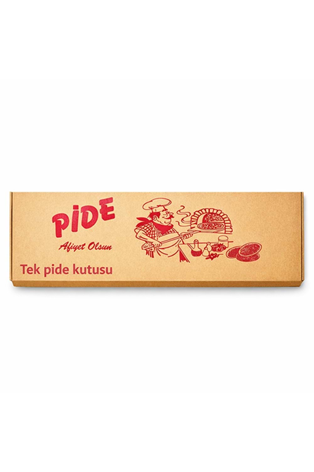 Karton Pide Kutu Tek 11*23*4.5 Cm 100 Ad.