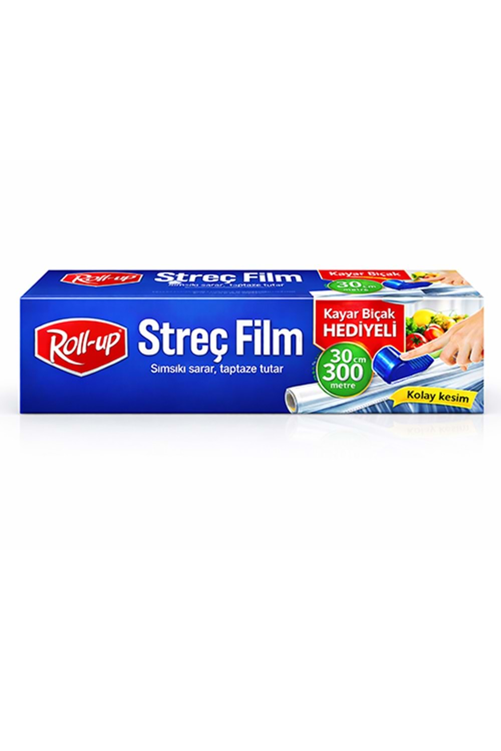 Rollup Strech Film 30*300Mt 9Mc Kayar Bıçak 24 Ad.
