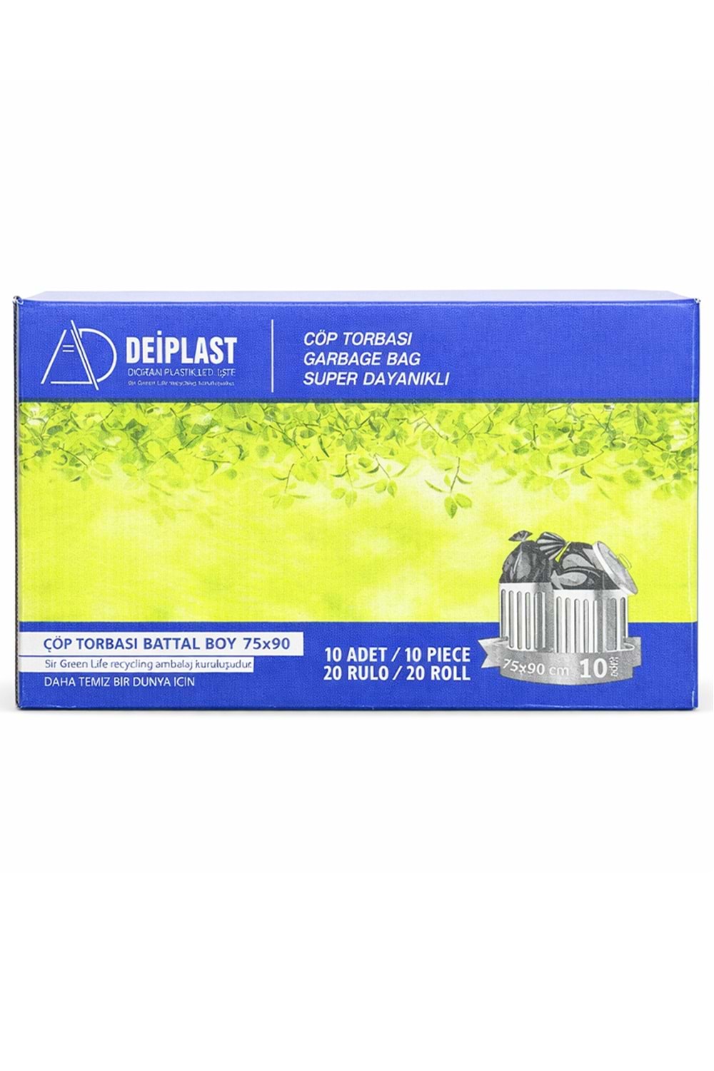 End. Battal Boy Çöp Poşeti Siyah 75*90 20Ad.