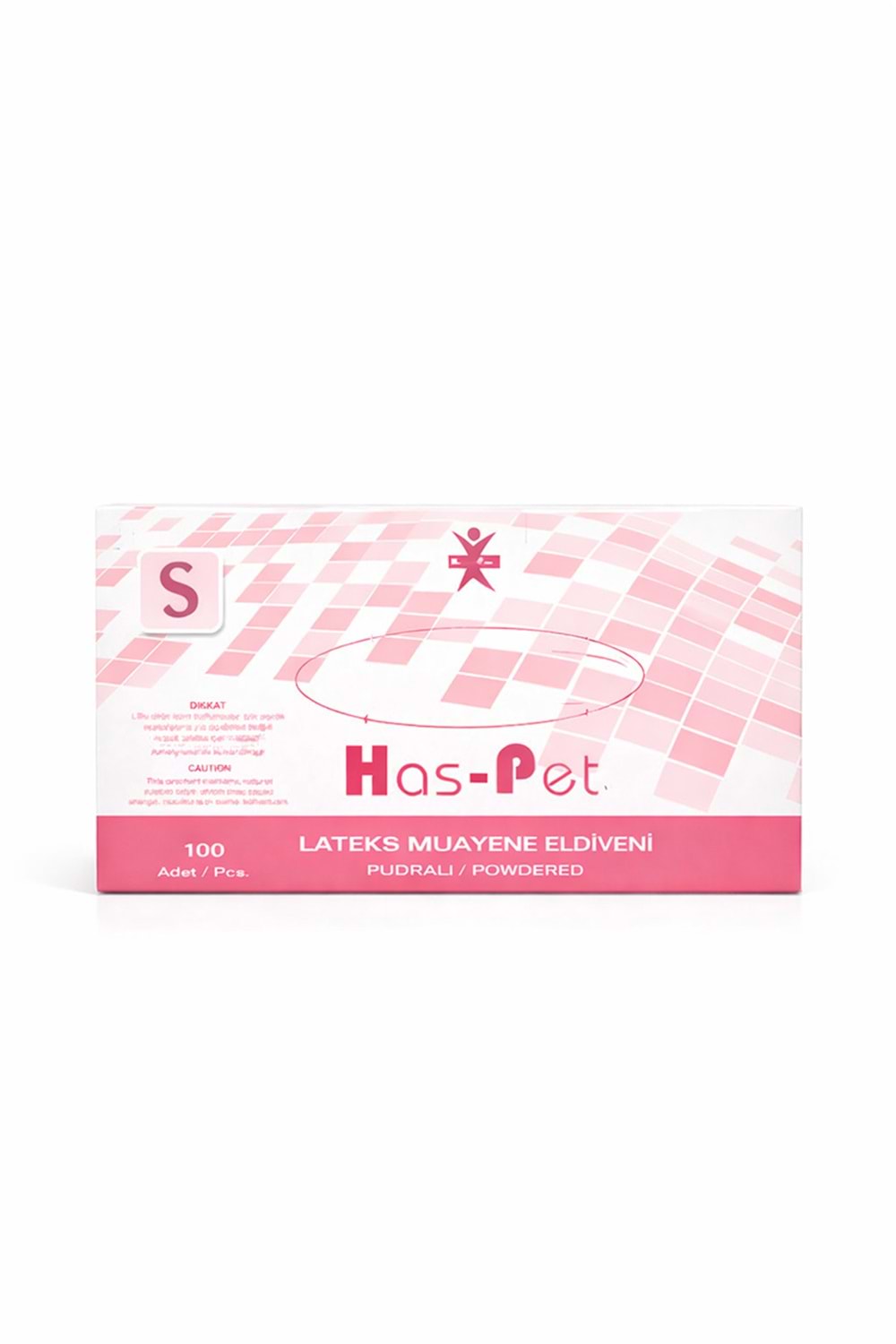 Has-Pet Latex Pudralı Eldiven Small 100Lü*20 Pk