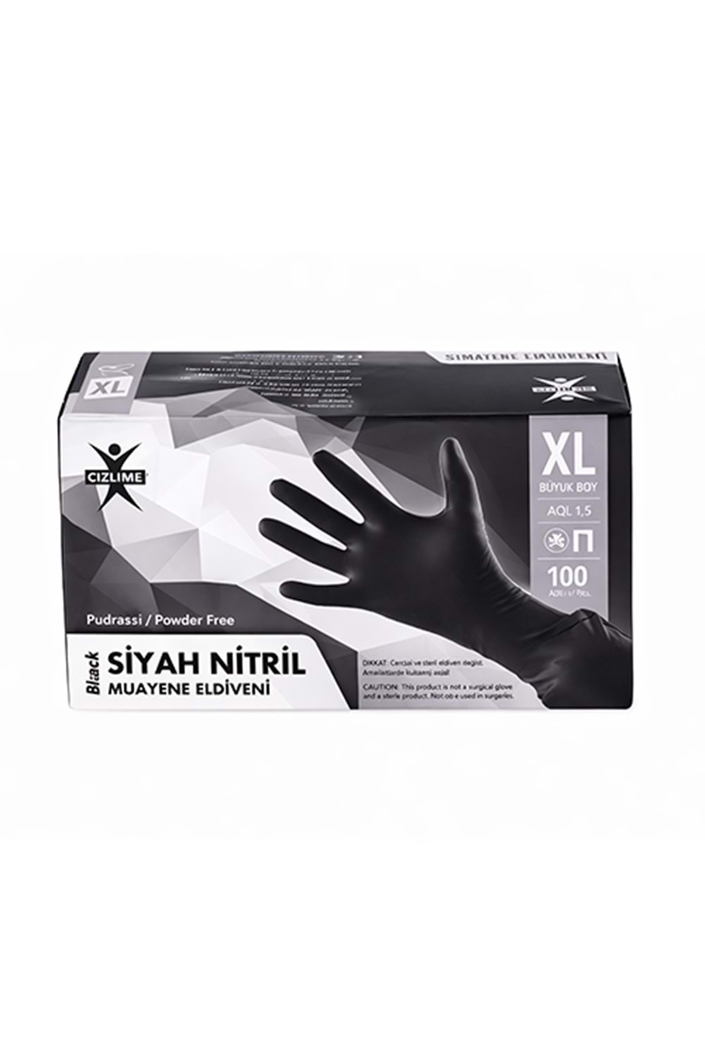 Has-Pet Nitril Siyah Eldiven X-Large 100Lü*20 Pk