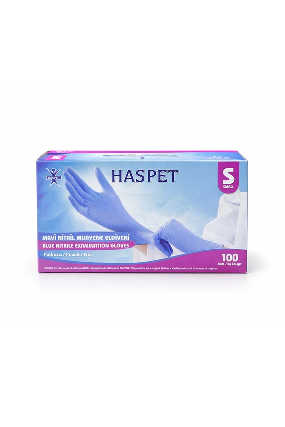 Has-Pet Nitril Mavi Eldiven Small 100Lü*20 Pk