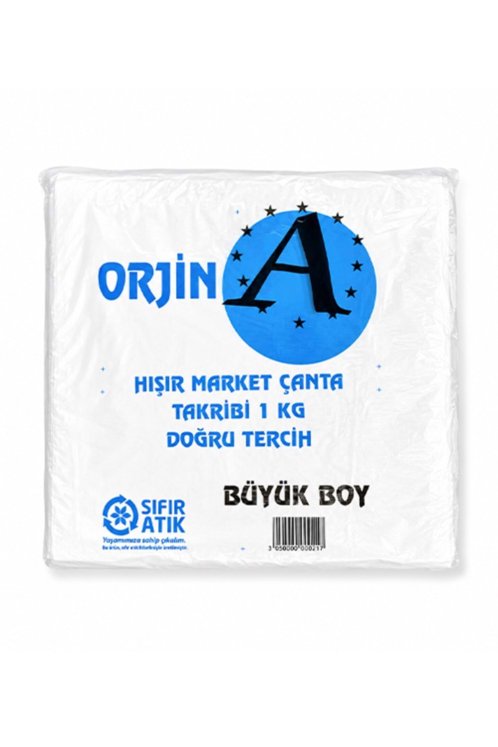 ORJİN BÜYÜK BOY KALSİTLİ HIŞIR POŞET 10 KG