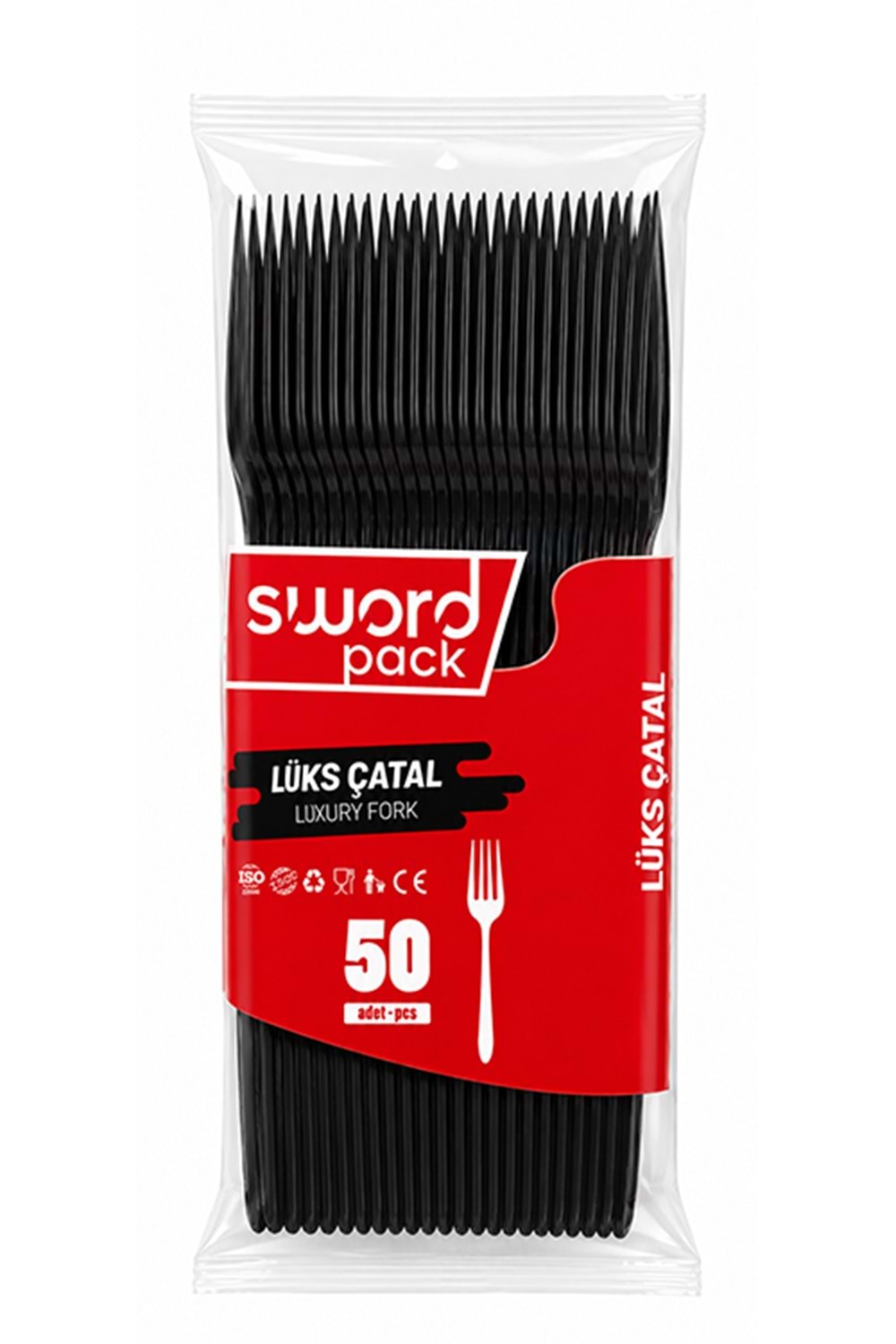 Sword Siyah Lüks Çatal 50*80 Pk