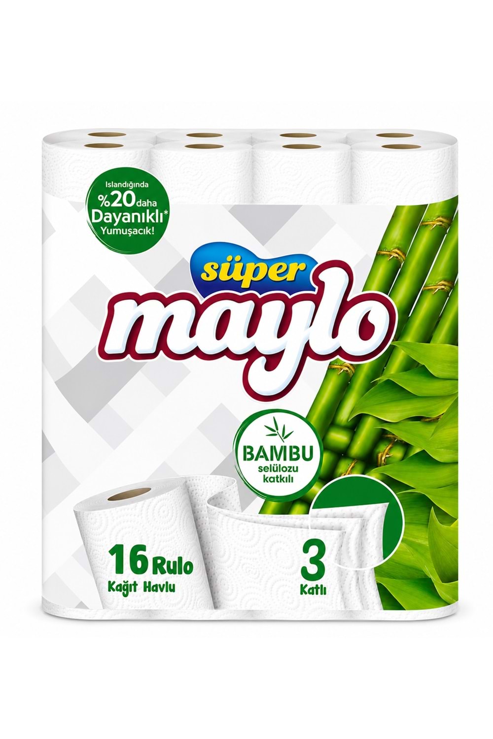 Maylo 16'Lı 3 Katlı Havlu Kağıt *3 Pk