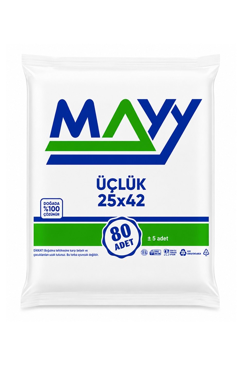 Mayy 25*42 Üçlük Şeker Poşeti 80*40 Pk.