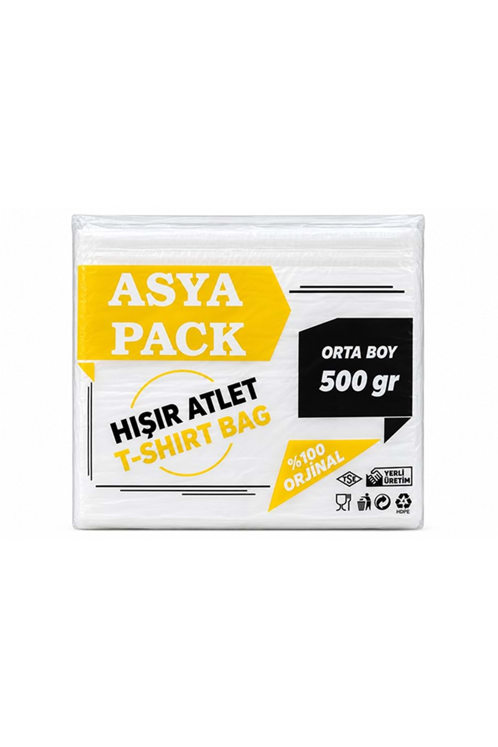 Asya Pack Hışır Poşet Orta 500 Gr 20 Pk.