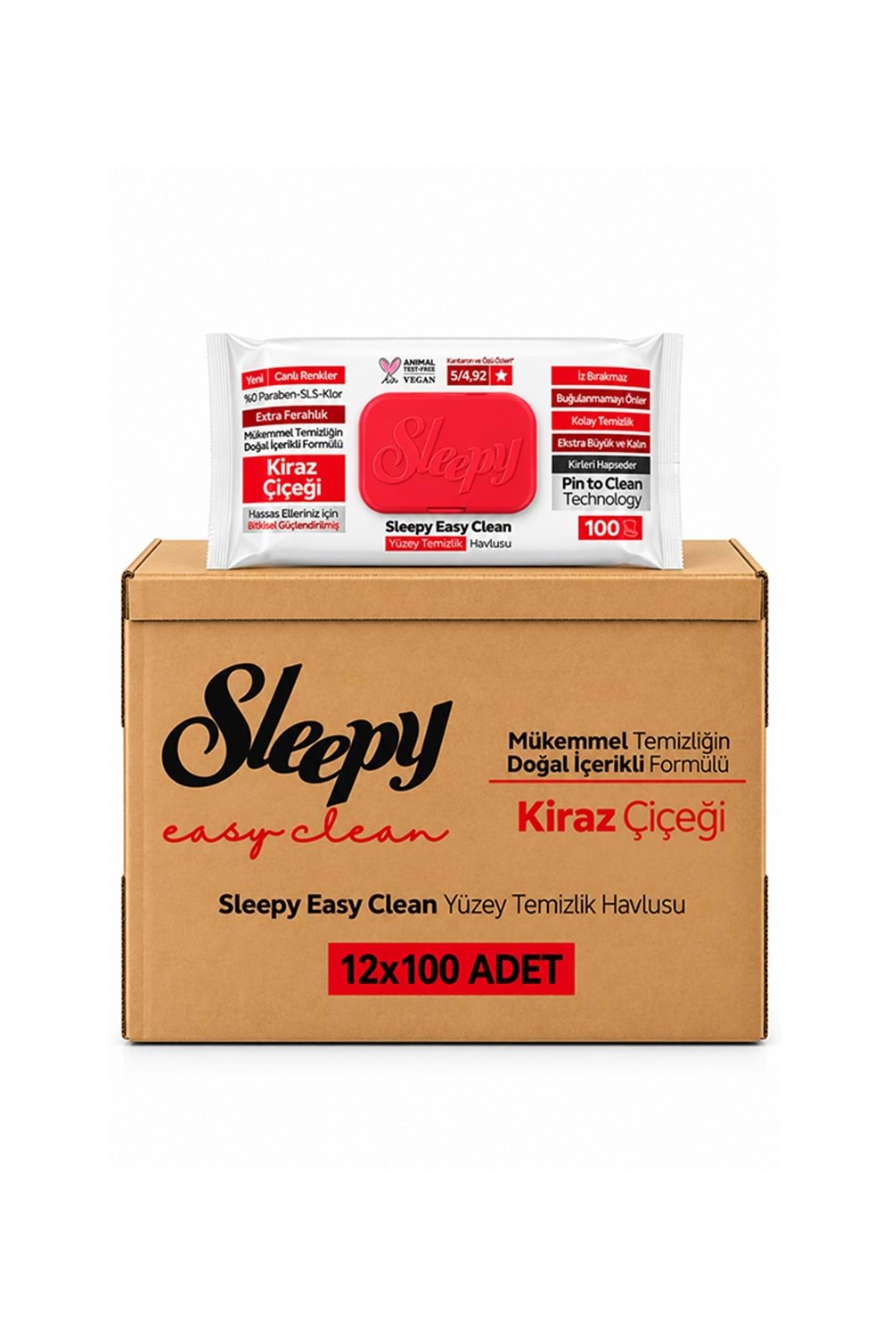 Sleepy Yüzey Tem. Havlu-Kiraz Çiçeği 100*12 Pk