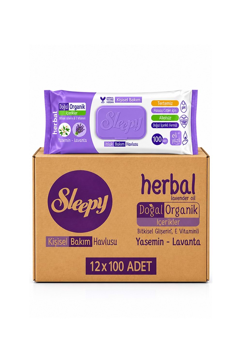 Sleepy Kişisel Bakım Havlu-Herbal 100*12 Pk