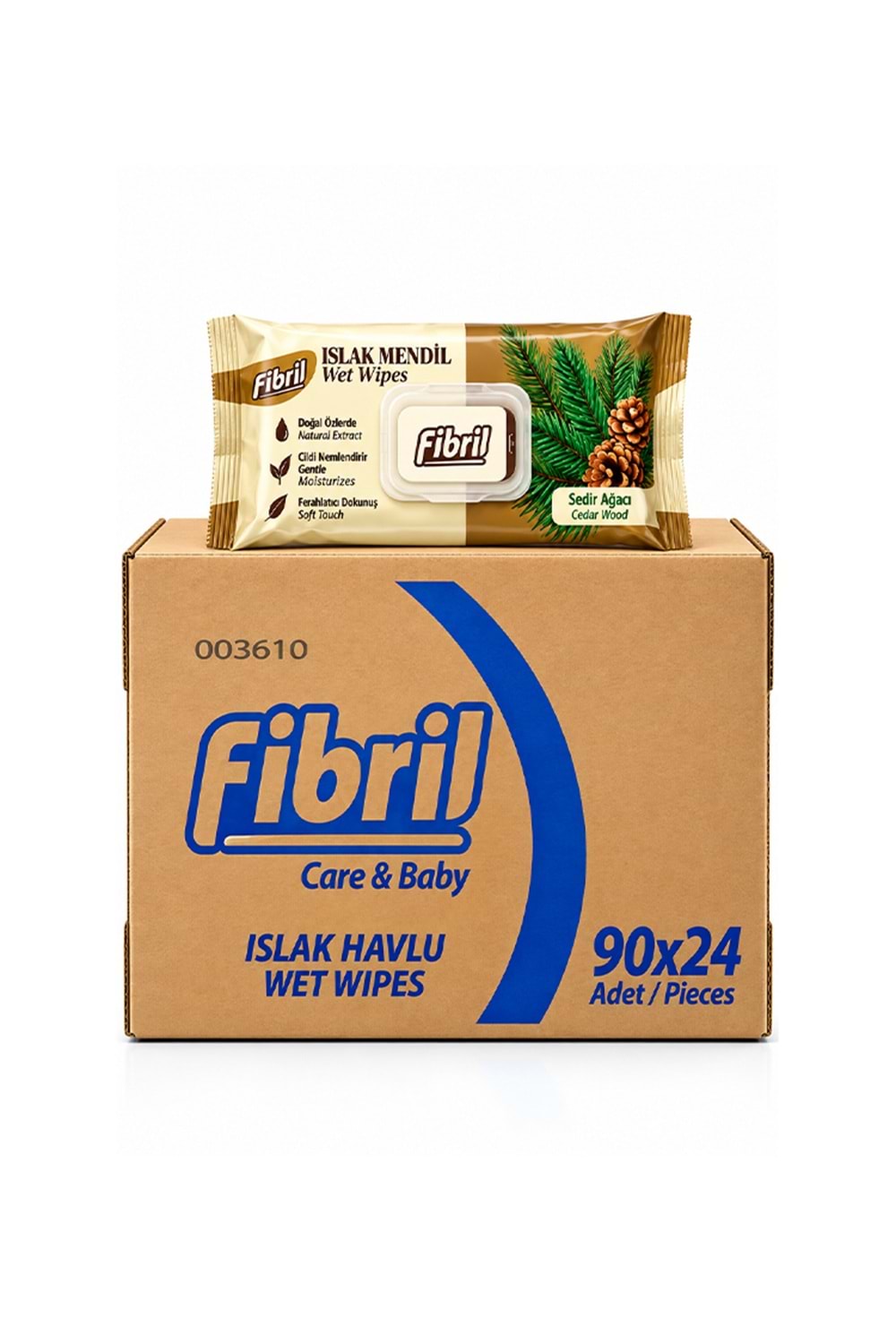 Fibril Islak Mendil -Sedir Ağacı 90*24 Pk.