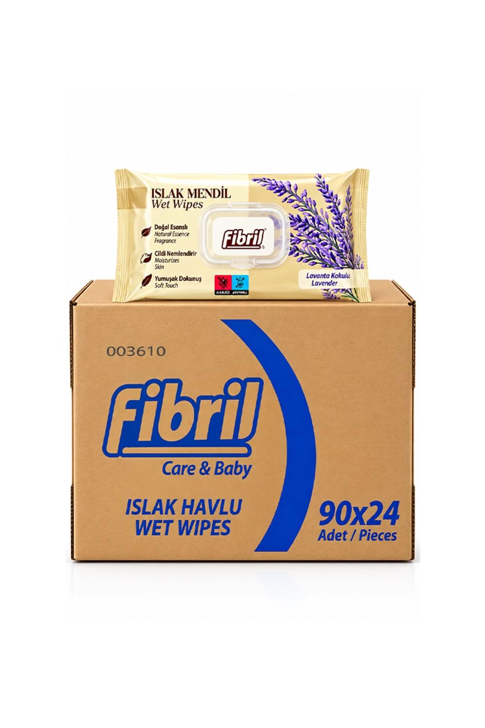 Fibril Islak Mendil -Lavanta 90*24 Pk.