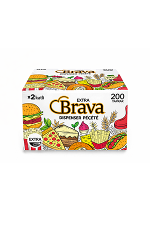 Brava Yeni Nesil Disp. Peçete 200*18 Ad.