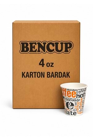 Bencup 4 Oz Karton Bardak 50Li*40Pkt