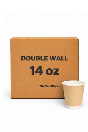 Bencup 14 Oz Double Wall Bardak 25Li*20Pkt