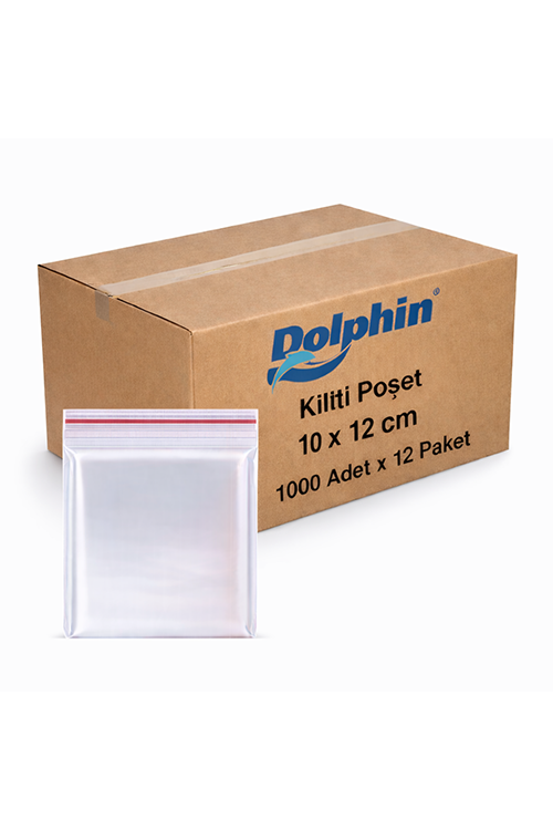 Dolphin 10*12 Kilitli Poşet 1000Li*12 Pk.