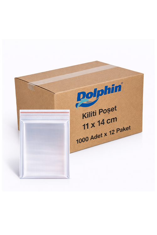 Dolphin 11*14 Kilitli Poşet 1000Li*12 Pk.