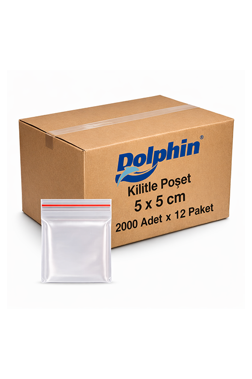 Dolphin 5*5 Kilitli Poşet 2000Li*12 Pk.