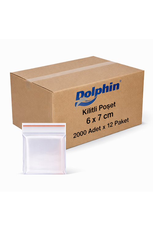 Dolphin 6*7 Kilitli Poşet 2000Li*12 Pk.