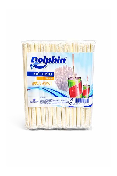 Dolphin Pipet Kağıtlı 100Lü*100 Pk.