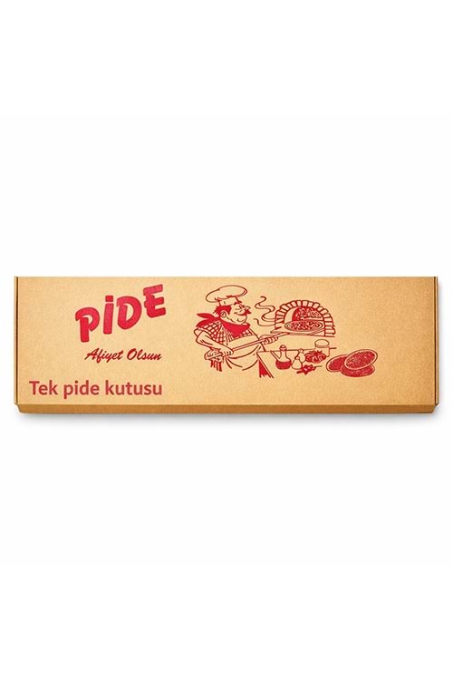 Karton Pide Kutu Tek 11*23*4.5 Cm 100 Ad.