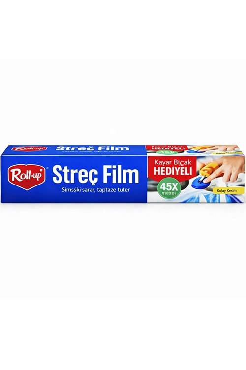 Rollup Strech Film 45*300Mt 9Mc Kayar Bıçak 12 Ad.
