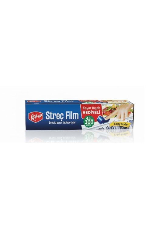 Rollup Strech Film 45*300Mt 9Mc Kayar Bıçak 12 Ad.