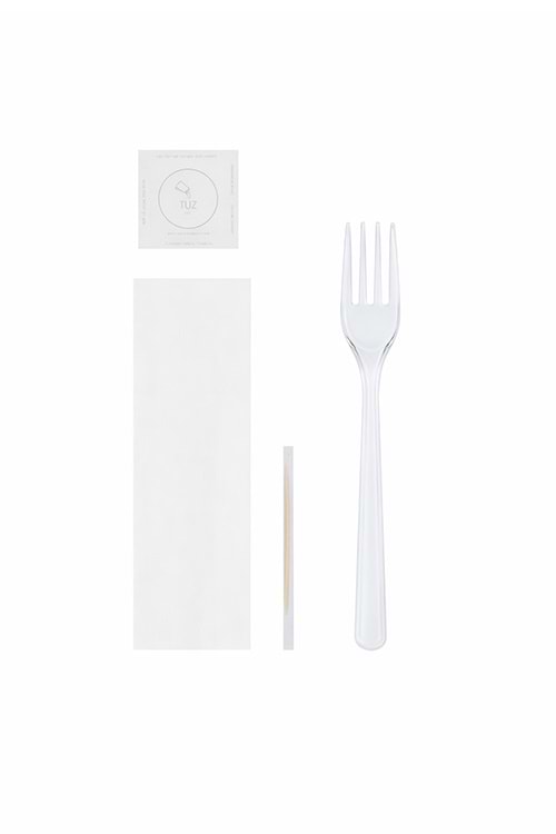 Lüks 4 Lü Set (Çat-Tuz-Kürdan-Peçete) 500Lü