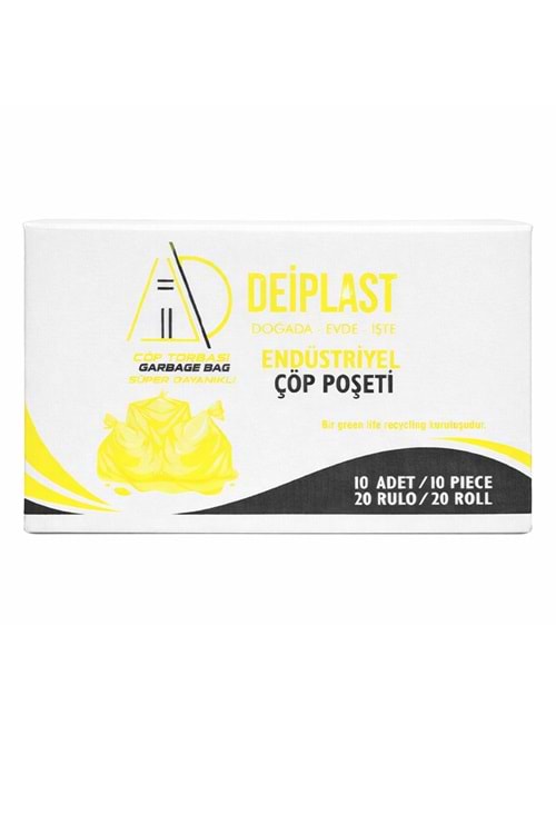 J650 Jumbo Boy Çöp Poşeti Siyah 80*110 20Ad.