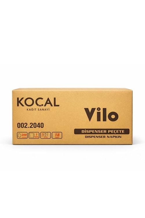 Vilo Dispanser Peçete 200Lü*18Pk