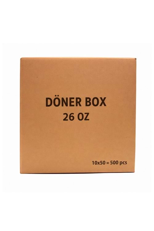 Bencup Karton Kova 26 Oz Dönerbox 50Li*10 Pk