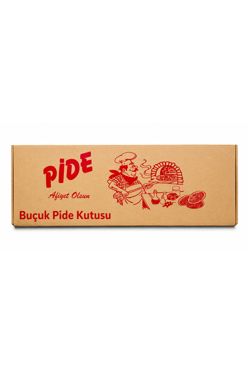 Karton Pide Kutu Buçuk 15*23*4 Cm 100 Ad.