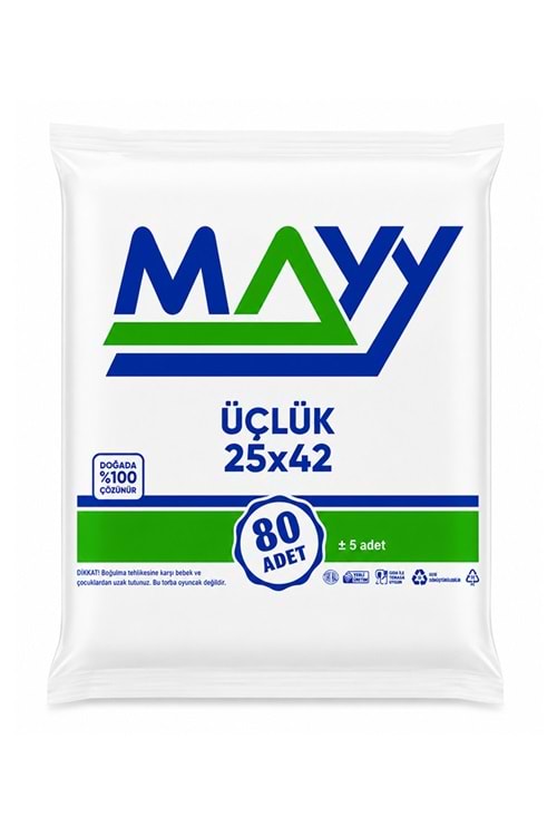 Mayy 25*42 Üçlük Şeker Poşeti 80*40 Pk.