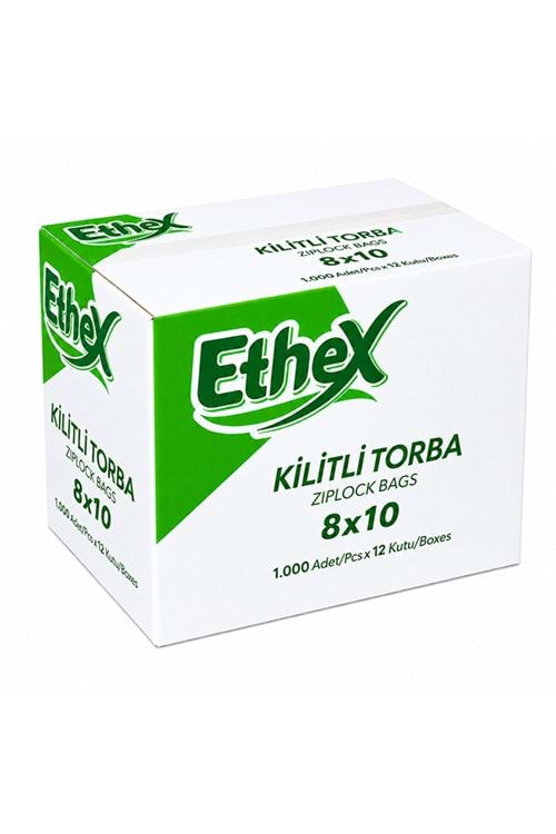 Ethex 8*10 Kilitli Poşet 1000*12 Pk.