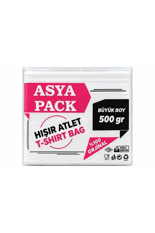 Asya Pack Hışır Poşet Büyük 500 Gr 20 Pk.