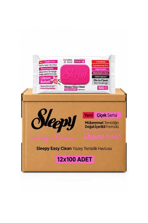 Sleepy Yüzey Tem. Havlu-Lilyum Buketi 100*12 Pk