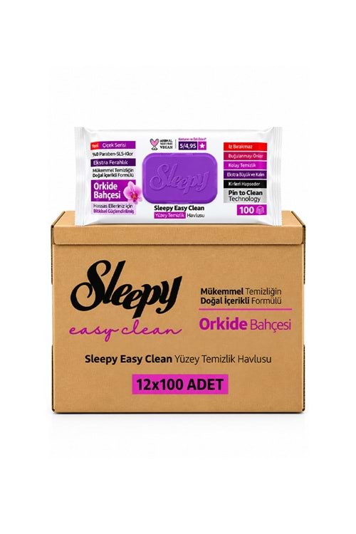 Sleepy Yüzey Tem. Havlu-Orkide Bahçesi 100*12 Pk