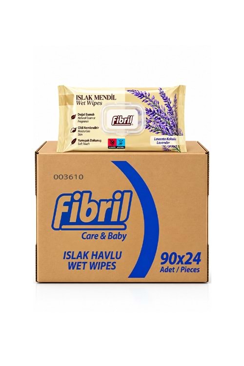 Fibril Islak Mendil -Lavanta 90*24 Pk.