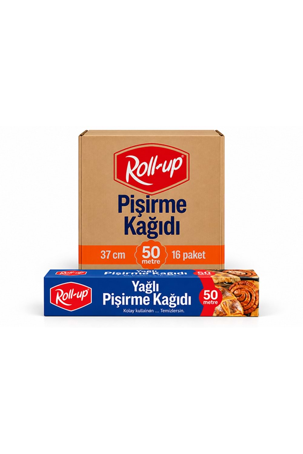 Rollup Silikonlu Pişirme Kağıdı 50 Mt*16 Ad.