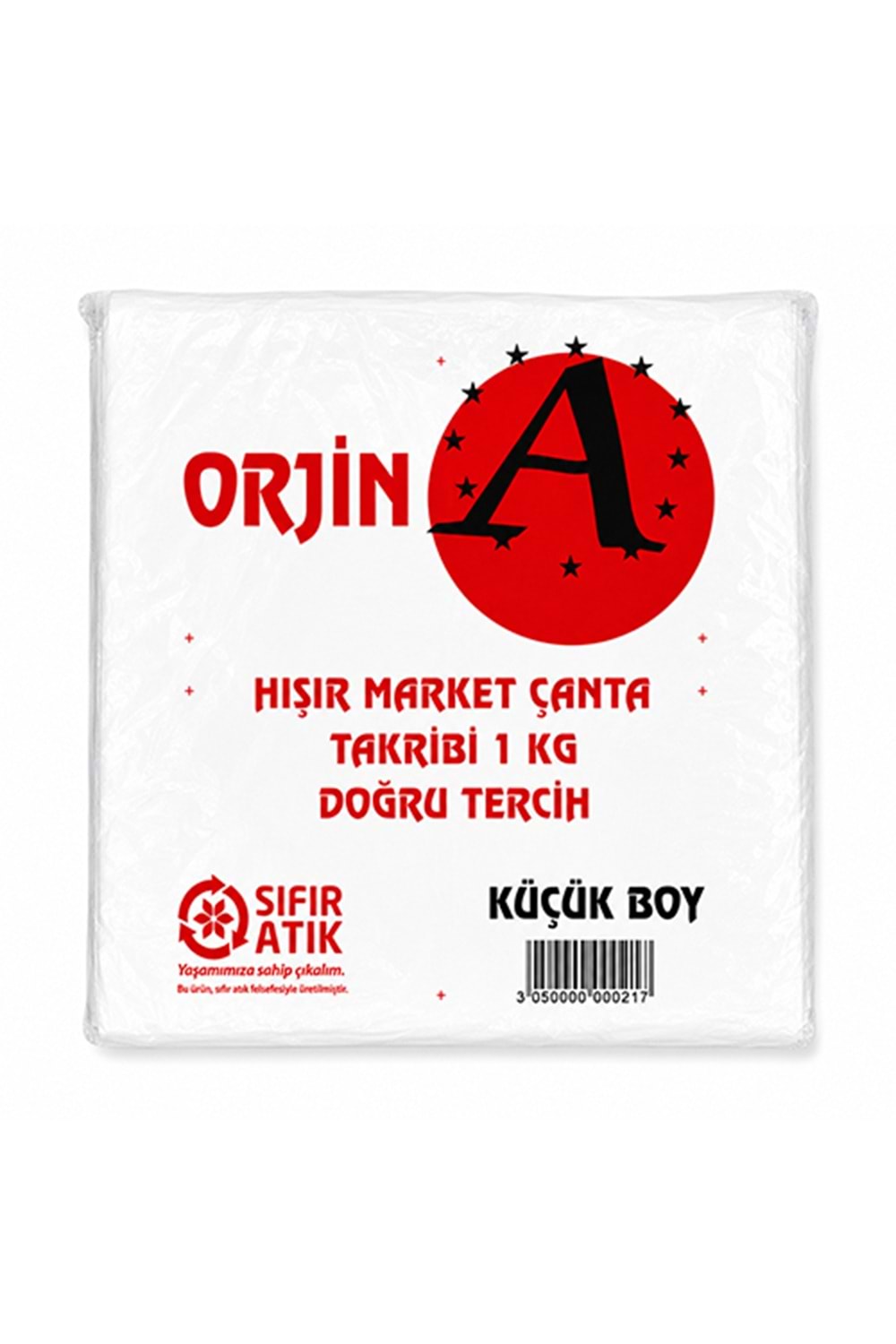 ORJİN KÜÇÜK BOY KALSİTLİ HIŞIR POŞET 10 KG