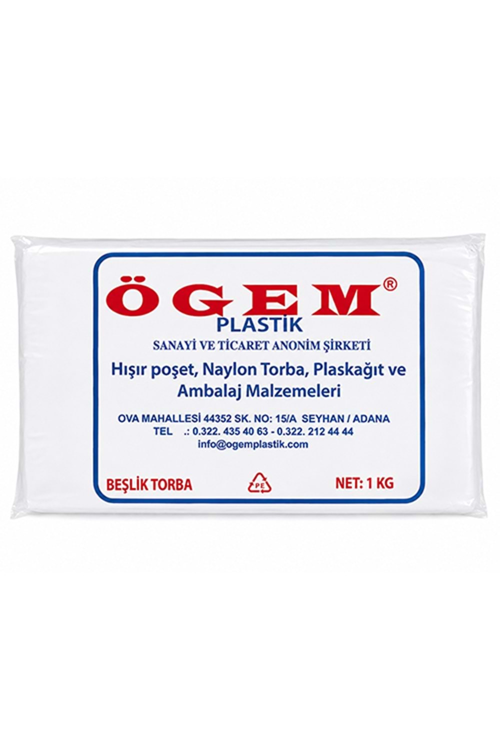 Ögem 30*52 Beşlik Naylon Torba 25 Kg.
